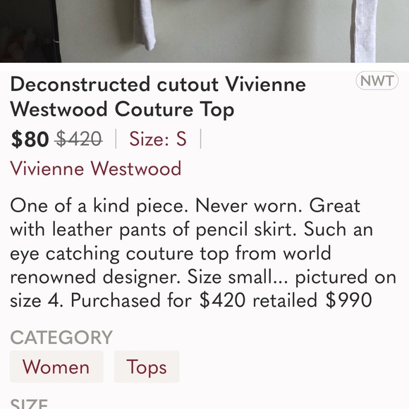 Vivienne Westwood cutout shirt - Picture 8 of 8